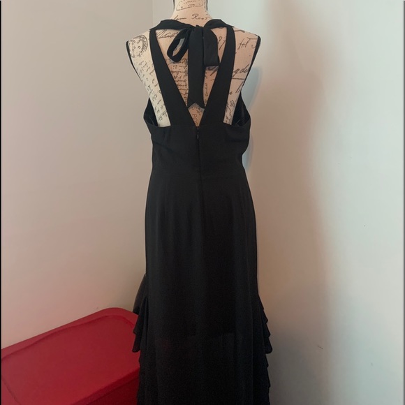 Belle Badgley Mischka High low Ruffle Dress - Picture 10 of 16